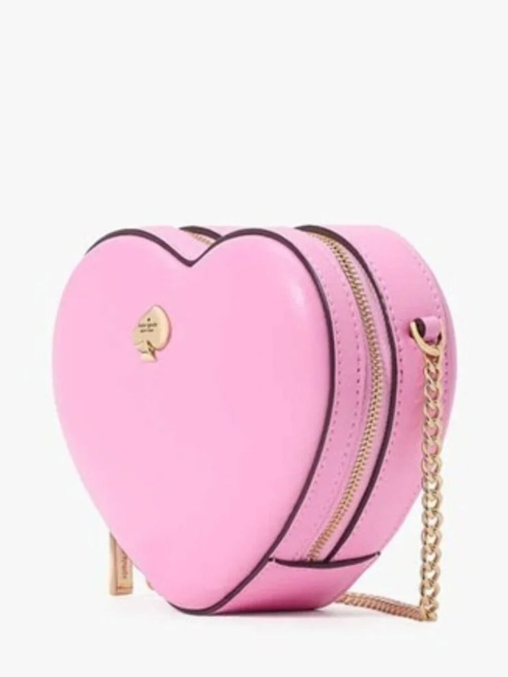 Kate Spade Love Shack 3d Mini Heart Crossbody (Surf Pink) NWT - Picture 3 of 4